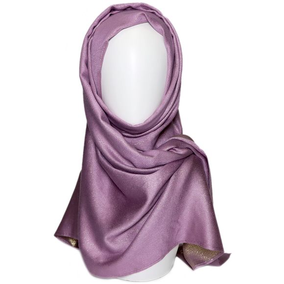 Women's Sparkling Metallic Pashmina Shawls And Wraps Long Party Scarf Solid🫲 - Picture 6 of 6